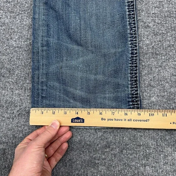 Rock Revival Jeans Mens 36x32 Clooney Boot Cut Flap Pocket Heavy Thick Stitch - Picture 7 of 16